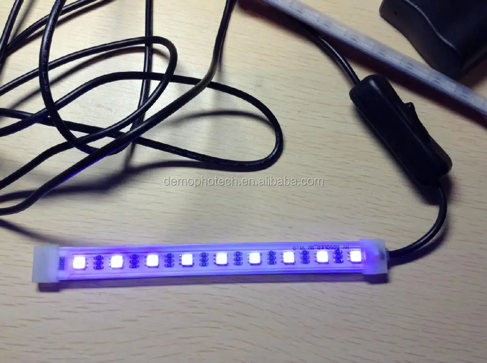 Customized Switchable Precut SMD5050 395nm UV LED Rigid Addressable Strip Light with USB port