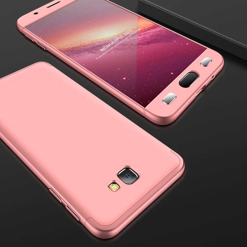 2018 hot sell 360 cover Removable 3in1 Hard PC Shield Back Cover Case for Samsung Galaxy J7 Prime phone cases