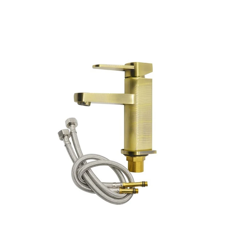 China Golden Plated Hot And Cold Water Tap Gold Basin Faucet