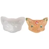 XGY-163 silicone chocolate mould with horned or tianeyed cat heads shape. silicone sugar lace mould, 3D Fondant Mermaid Tail