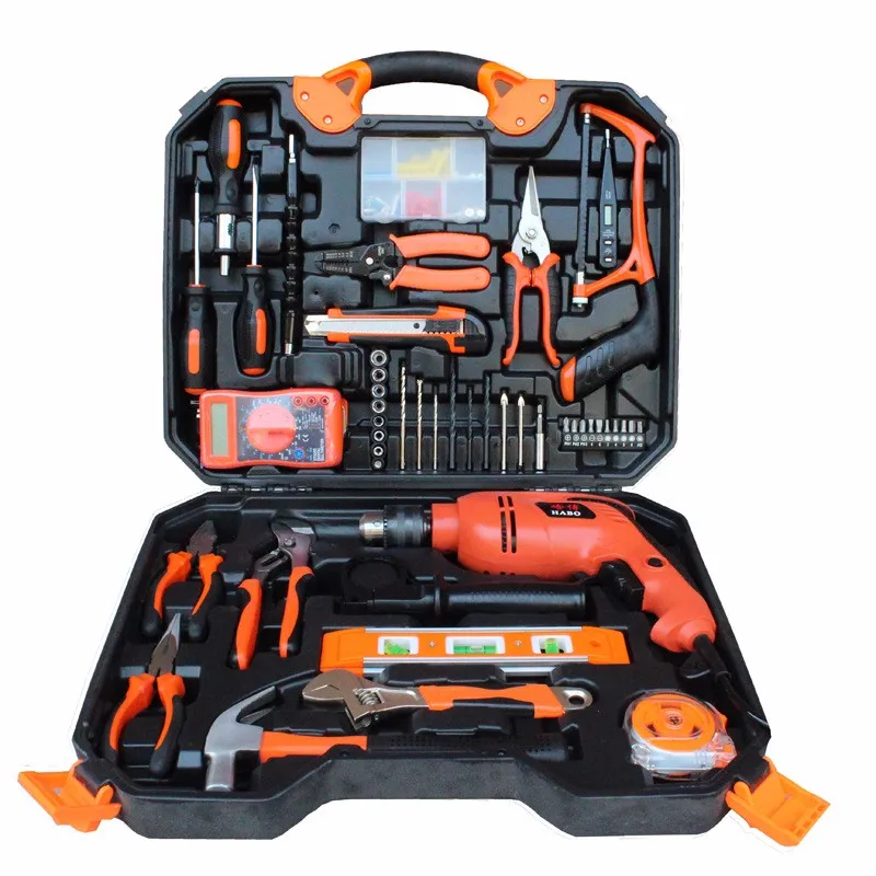 Professional 120 Pcs Multifunctional Electric Hand Tool Kit Tool Set