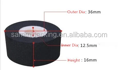 New arrival 24pcs/lot ,36*16mm black color printing ink roller for FRD-1000 solid ink sealing machine/band sealer