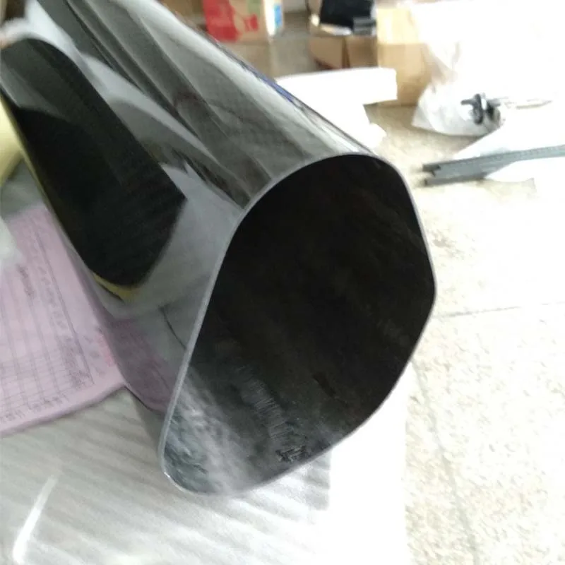 Oem Custom Size 3k Carbon Fiber Triangle Pipe,Cfrp 95130mm Carbon