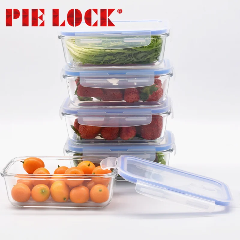 Glass Food Container Microwave Safe 1180ml Fresh Lettuce Keeper Crisper