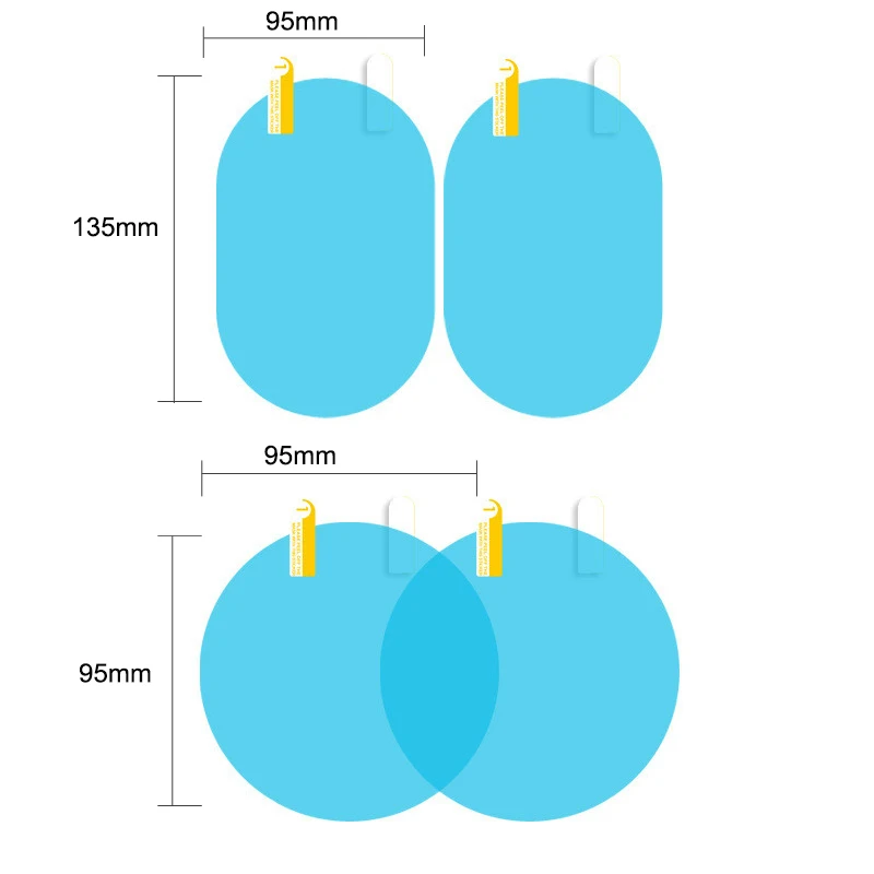 2018 New Car Side Rearview Mirror Waterproof Membrane Anti-fog Film Sticker