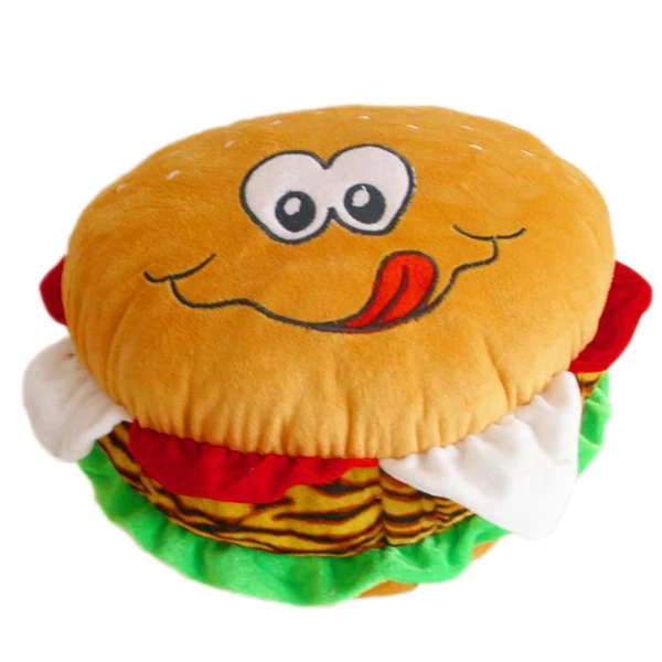 peluche de hamburguesa