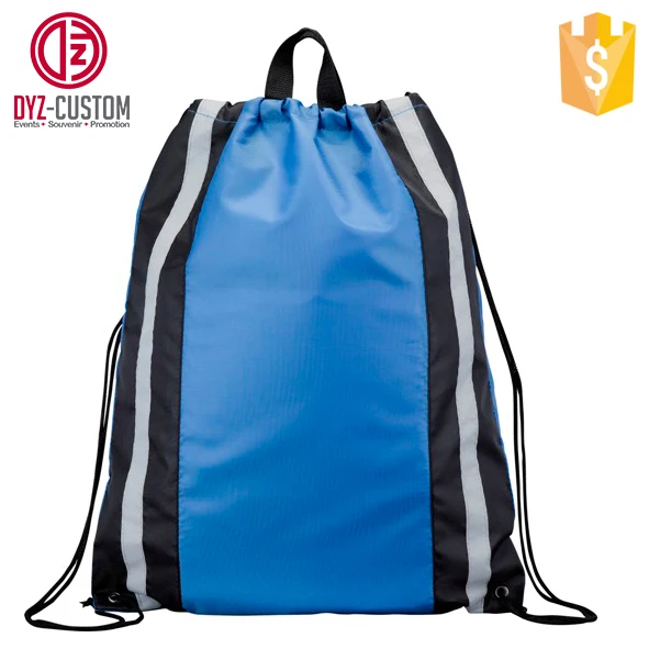 Custom Reflective Stripe Sports Drawstring Backpack Buy Sports