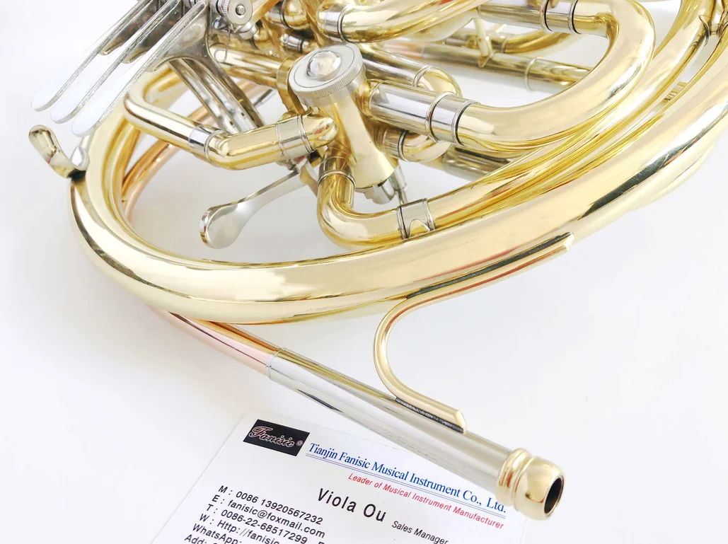 Brass Wind Instrument 4key Bb / F Double French Horn Buy Brass Wind