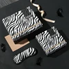 157G Art Paper Zebra Pattern Print Wedding Door Gift Box For Bride