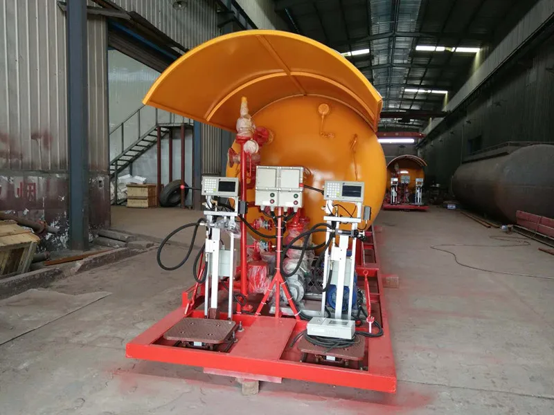 Mobile Lpg Filling Station 50m3 Lpg Gas Filling Stations With 2 Filling