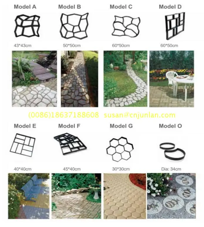 plastic moulds for make interlock concrete paver