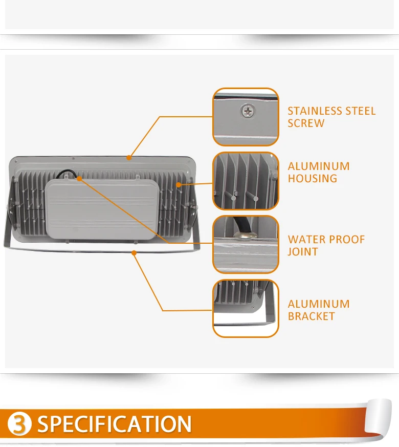 3 years warranty Top quality waterproof AC85-265 volt outdoor led flood light 300w