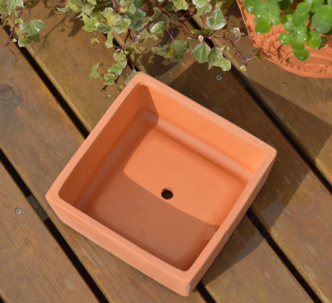 Pots De Fleurs Carrés En Terre Cuite En Céramique De Jardin En Gros