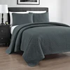 Wholesale Fctory OEM quilted embroidery coverlet 3-piece quilt bedspread microfiber polyester bedding set