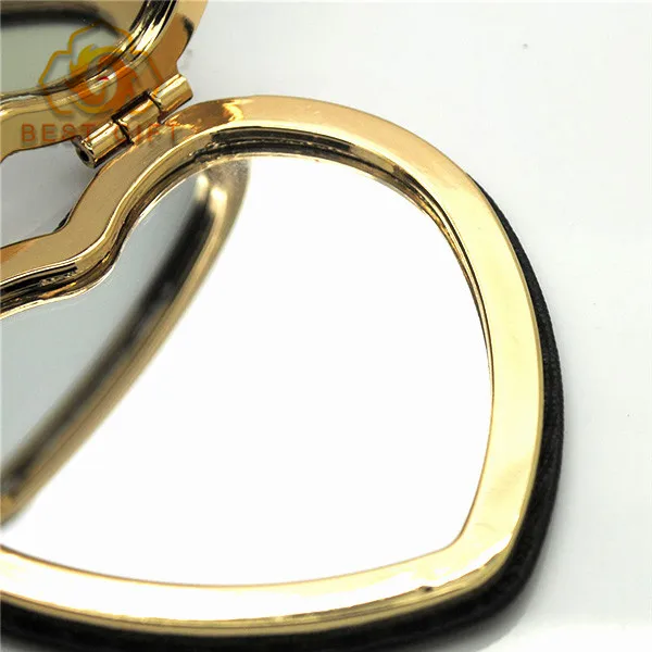 Herzform Spiegel Mit Gold Metall Biene Dekoration Custom Metall Schwarz