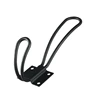 Vintage Iron Black Coated Clothing Use Wire Hanging Hook For Coat Hat