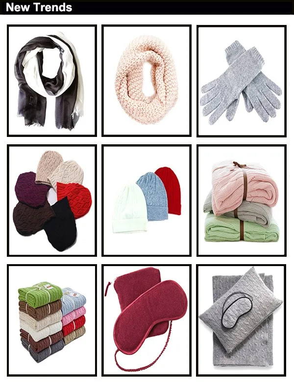 Hotsale Knitted Comfortable Travel Set Blanket Cashmere Gift Set Buy