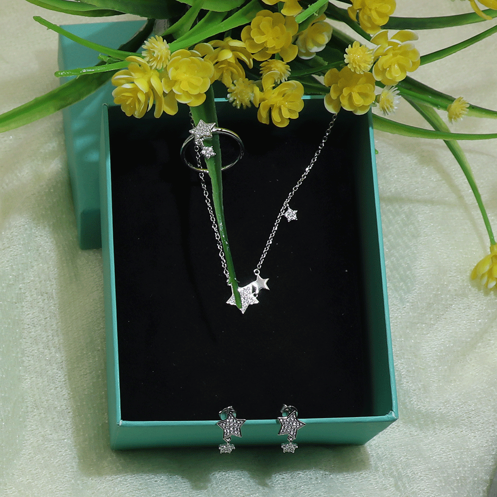 Joacii silver 925 wholesale crystal fashion jewelry set