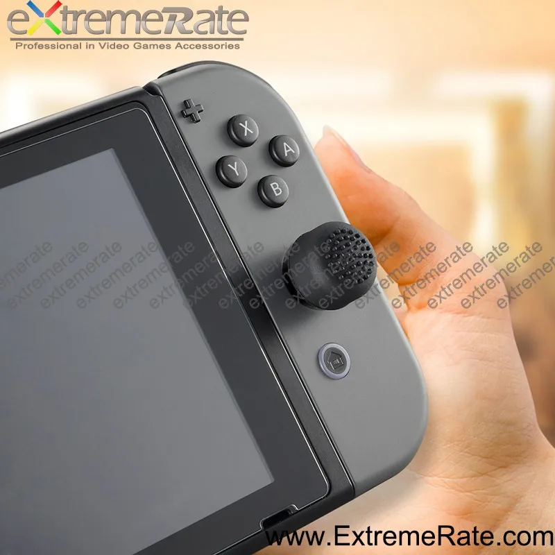 Video Game Accessories Black Color Rubber Thumbstick Cover For Nintendo