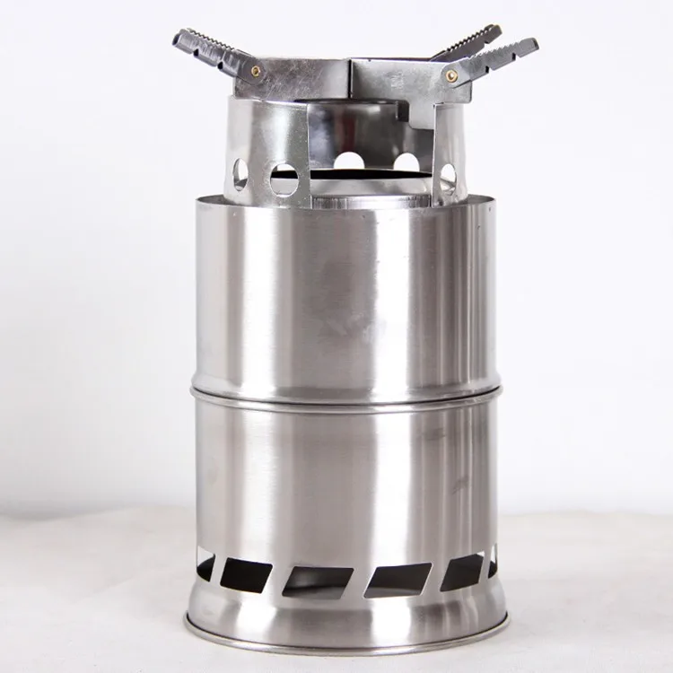Oem Popular Ultralight Potable Lightweight Stainless Steel Wood Burning