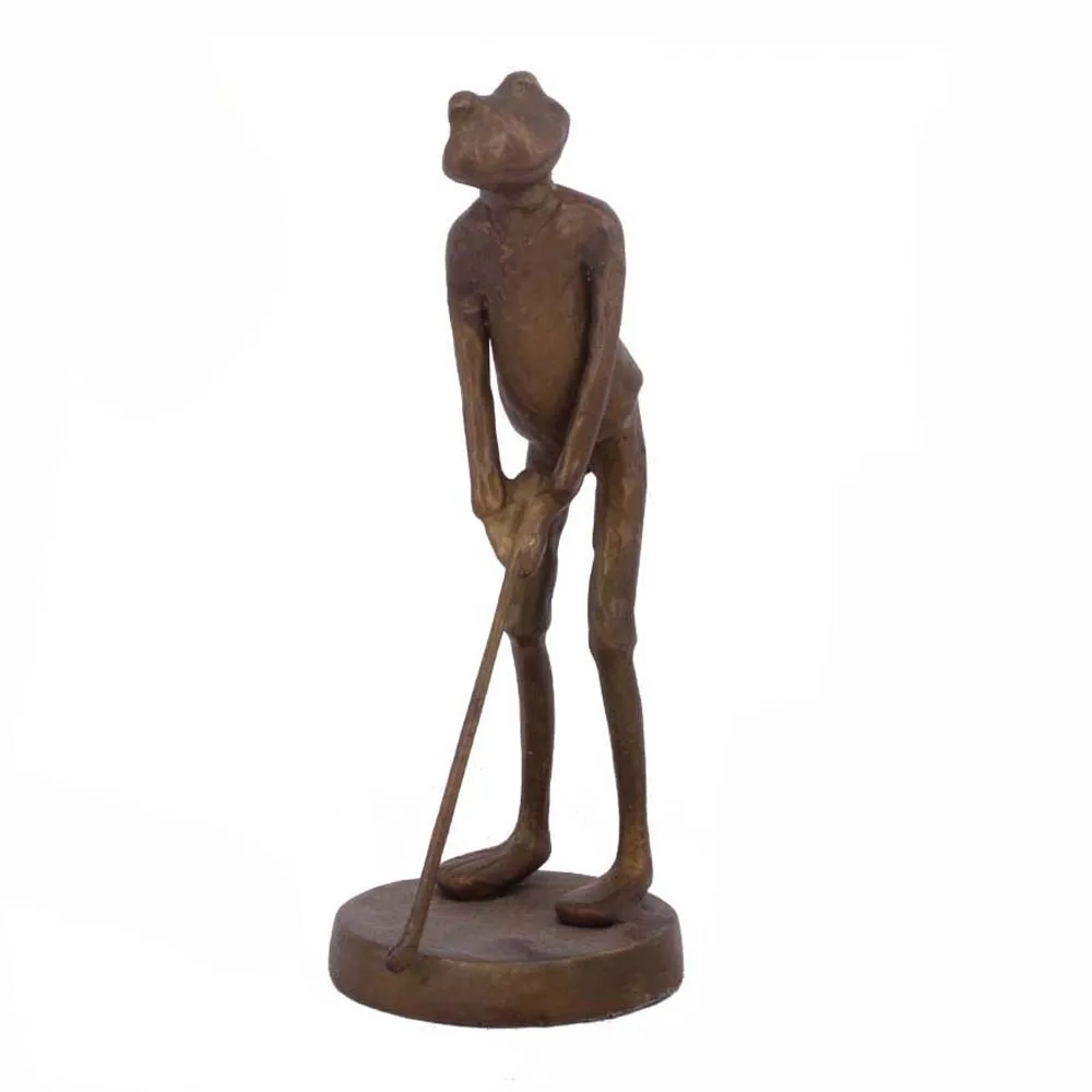 Antique Bronze Frog Golf Statues - Buy Antique Bronze Statues,Bronze