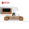 China factory price modern 3 meter long big executive CEO office desk and leather chair set for USA market (FOH-ED-F3020)