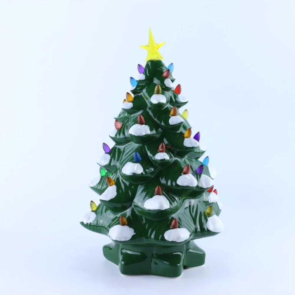 Oversized Illuminated Plug Ceramic Christmas Tree - Buy Ceramic ...