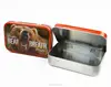High quality lowest price rectangular card cigarette tin box with hinged lid