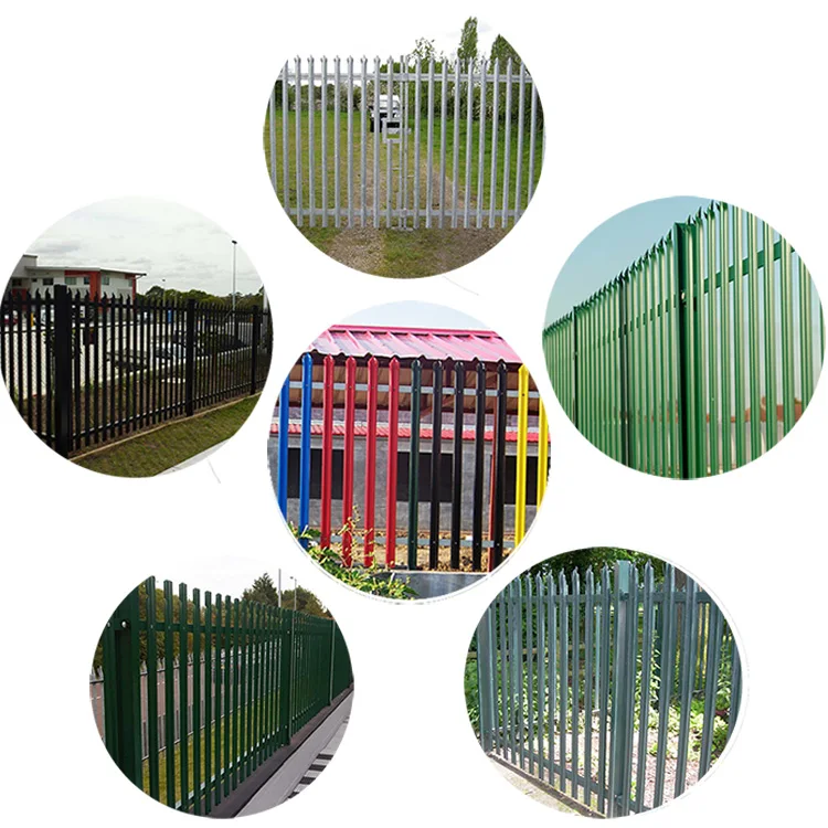 Decorative Steel PVC Coated Palisade Garden Europe Fence