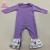 Fashion Style Baby Girls Romper Winter Toddler Animal design Bodysuit lavender matching arrow pattern Baby Suit Rompers