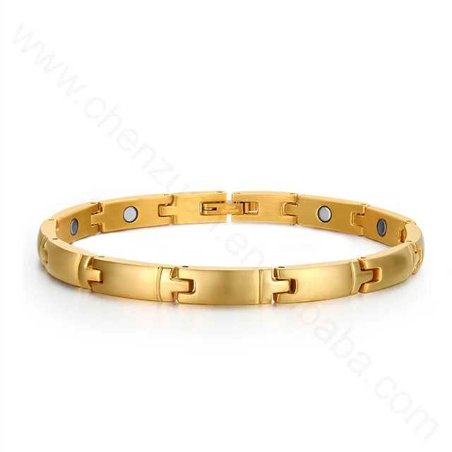 Custom stainless steel men's bracelet, exquisite magnetic buckle stainless steel charm men's bracelet.jpg