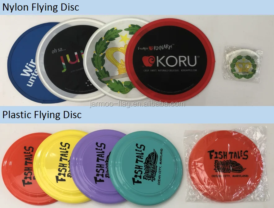Custom Printed Soft Pet Flying Disc Round Nylon Hand Folding Fan With