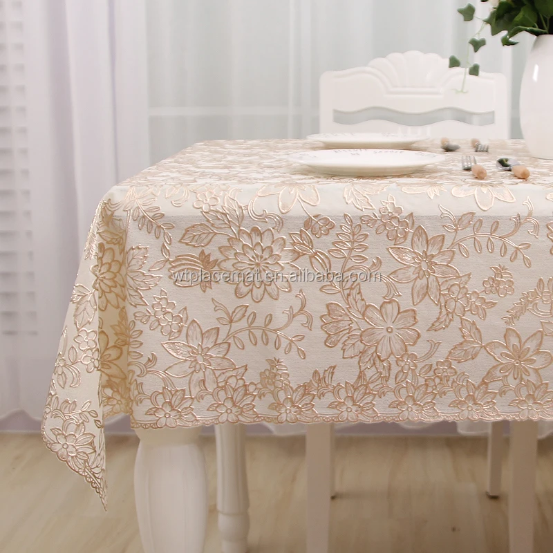 Rose Gold Color Embossed Pvc Sheet Tablecloth In Roll 137cm X 180cm