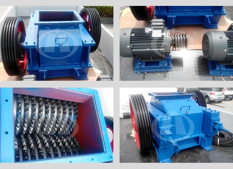 Small Double Roller Stone Crusher Machine