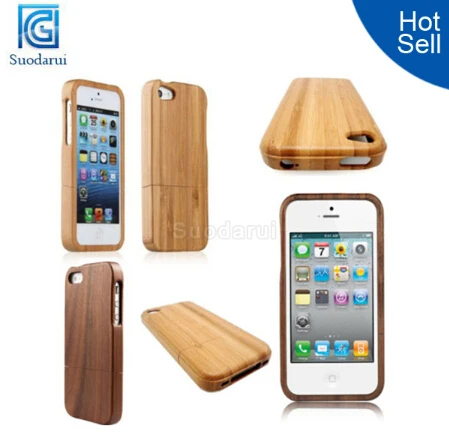Wood Cell Phone Case For iPhone 6 7 8 X Xs Bamboo Hard Case
