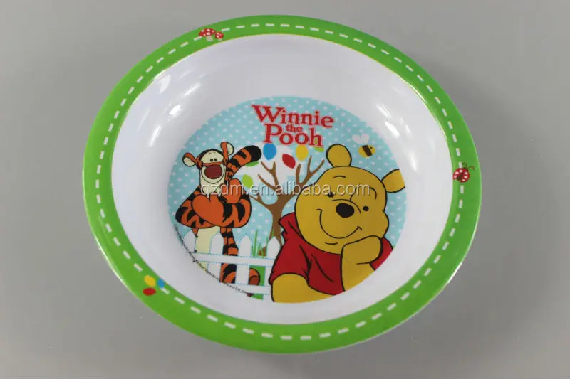100% melamine soup dinner plate for child