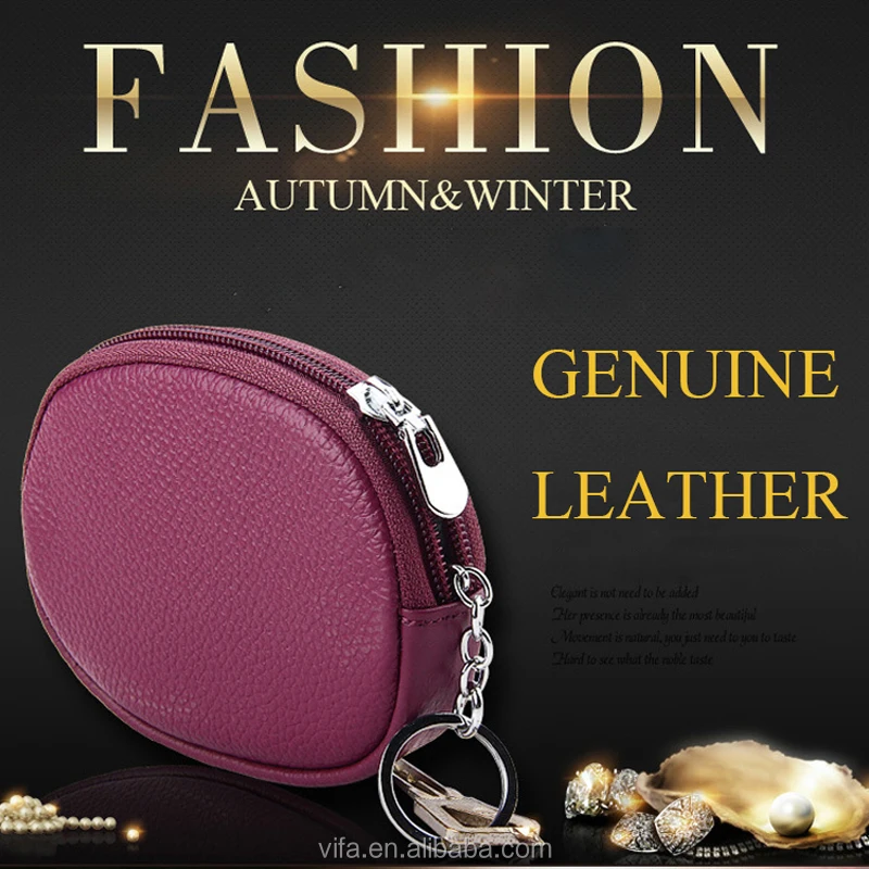 Wholesale Cow Leather Small Coin Purse For Women New Genuine