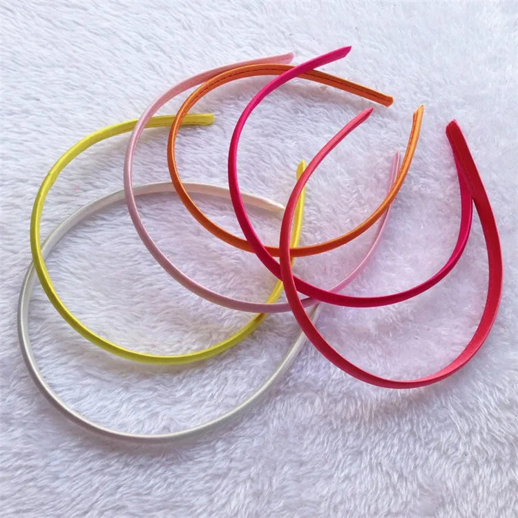 1cm Satin Headbands,Plastic Headbands,Diy Plain Headbands Buy Satin