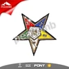 Competitive price embroidery woven badge patch iron on oes sorority patch