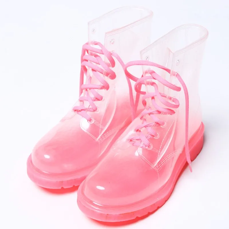 clear jelly boots