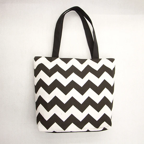 Black And White Zig Zag Print Canvas Chevron Tote Bag Whole Product Description Black And White Zig Zag Print Canvas Chevron Tote Bag Whole