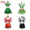Christmas Party Fairy Princess Costume Set with Wings Headband Wand Tutu Skirt Set For Halloween