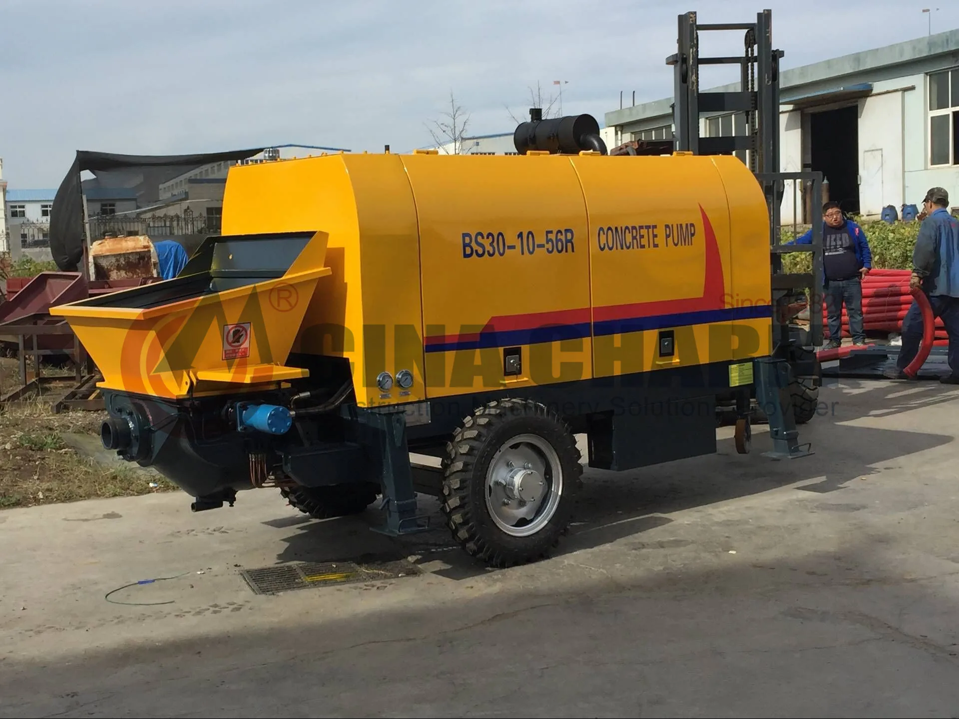 30立方米/h 小型混凝土泵系统使用固定式混凝土泵出售