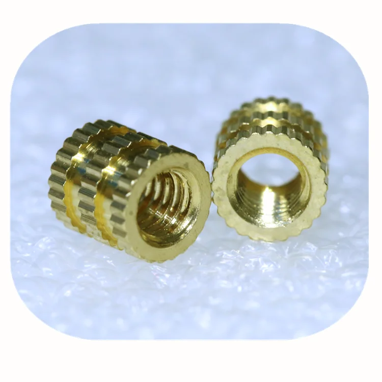 OEM ODM Blind Plastic Insert Knurled Brass Nut For Insert Molding