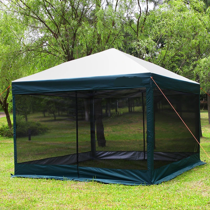 Outdoor Folding And Stretching Garden Gazebo Pop Up Mosquito Net Tent