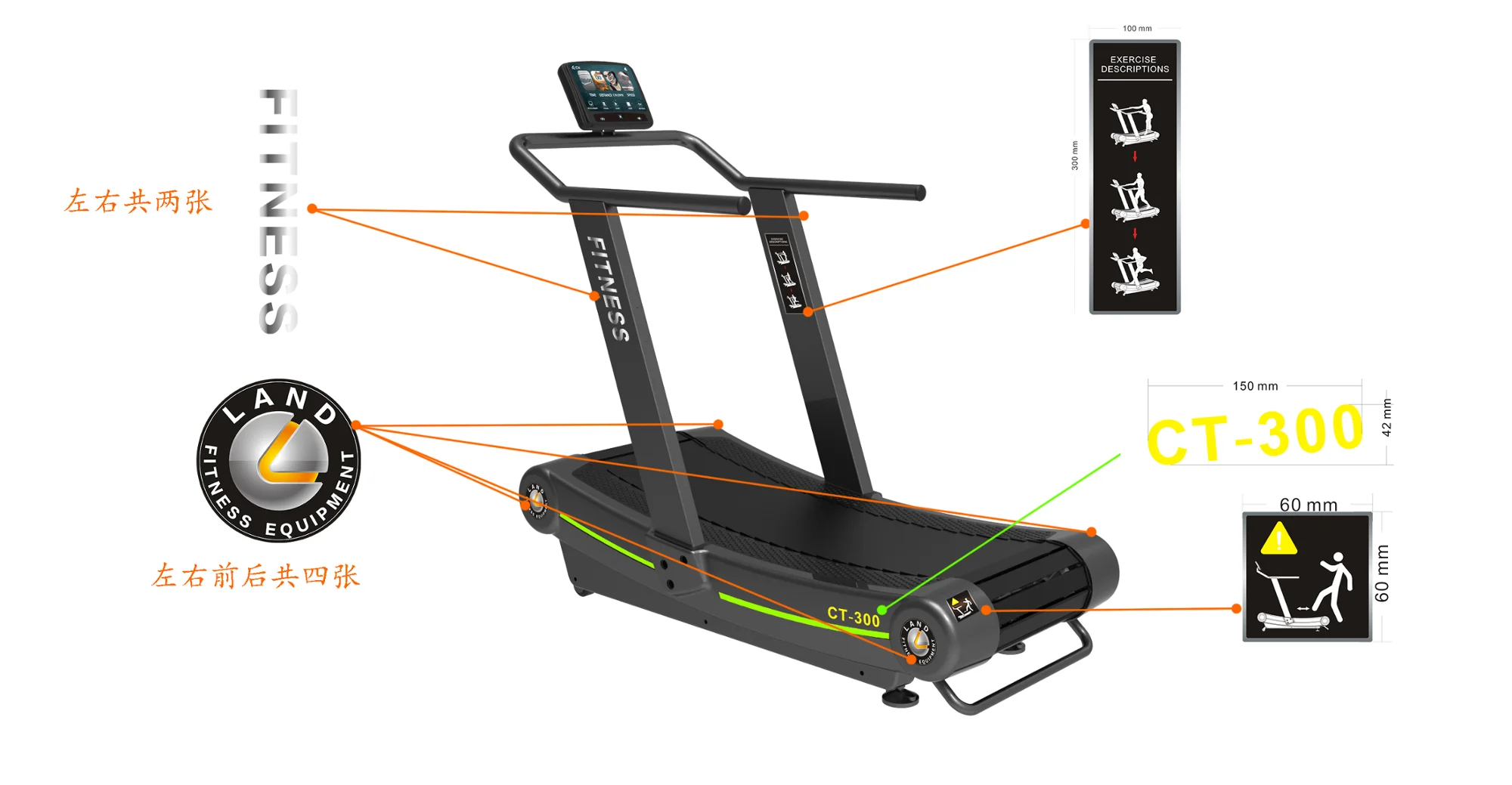 Manual Treadmill Commercial Gym Equipment Self Power Curve Treadmill View Self Power Land Product Details From Shandong Land Fitness Tech Co Ltd On Alibaba Com
