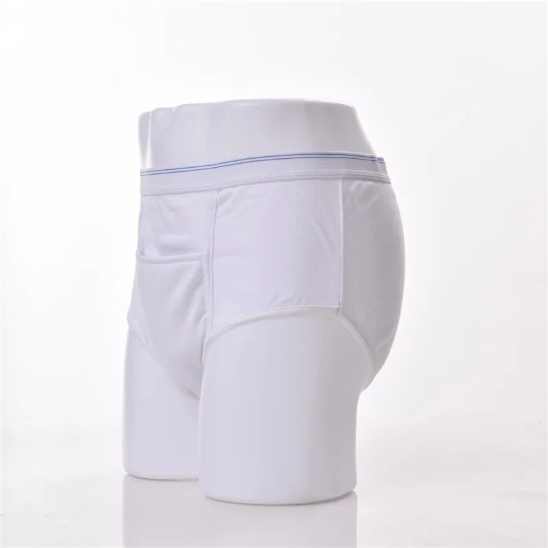 Men Incontinence Panties Waterproof Boxers & Briefs 100% Cotton Pu-602 ...