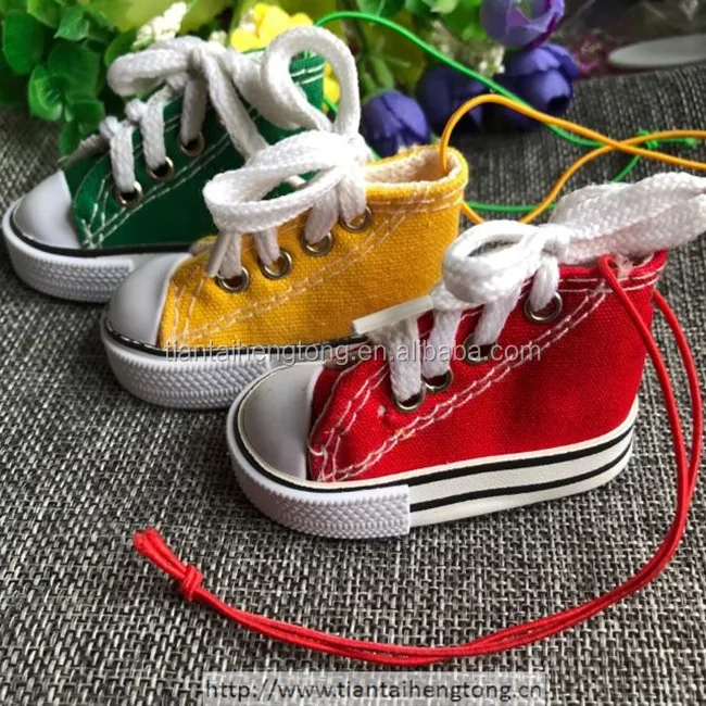 Car Perfume Hanging Mini Shoe Air Freshener Small Canvas Sneaker With  Elastic Hanger Cord As Car Mirror Decoration - Buy Mini Shoe,Canvas Sneaker  Keychain,Hanging Shoes Product on 