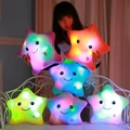 Luminous pillow Christmas Toys Led Light Pillow plush Pillow Hot Colorful Stars kids Toys Birthday Gift