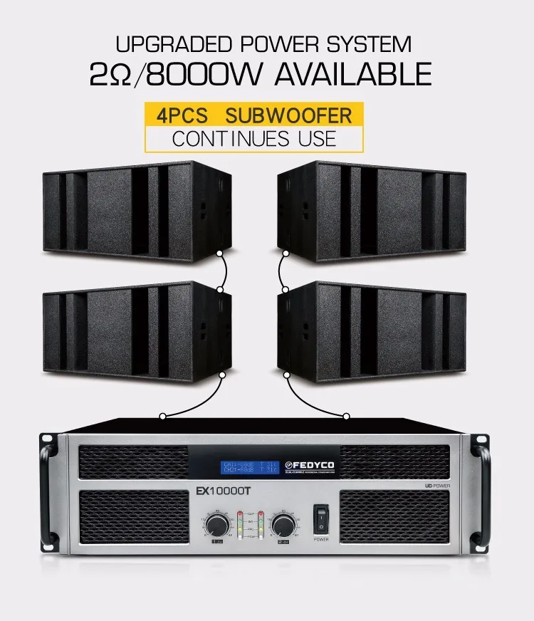 Professional Class D 1u Td Power Amplifier 1200w 8ohm 2channel Digital